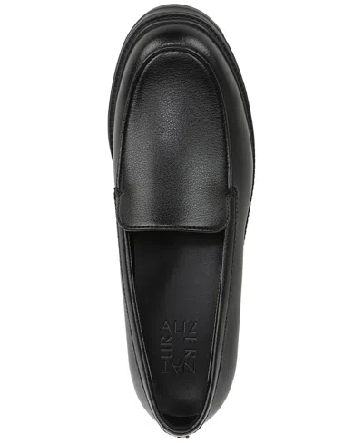 Naturalizer Luly Platform Loafer In Black Faux Leather