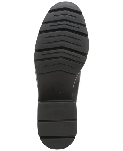Naturalizer Luly Platform Loafer In Black Faux Leather