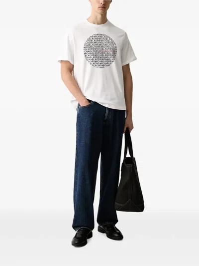 Michael Kors Logo-print T-shirt In White