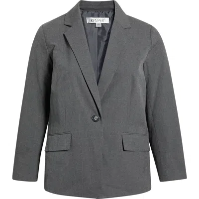 Kasper One-button Jacket In Gray