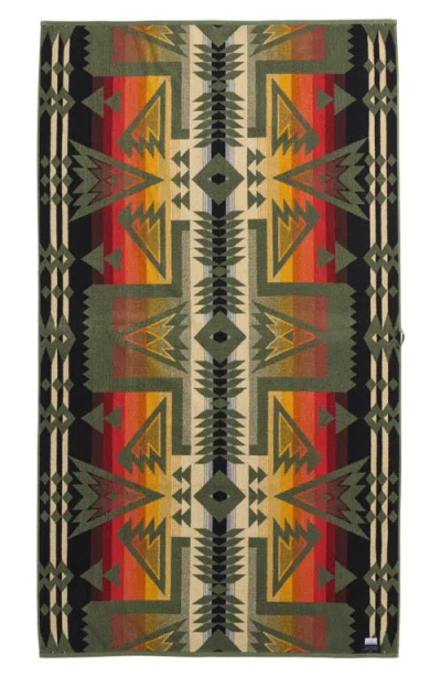 Pendleton Oversized Jacquard Spa Towel In Multi