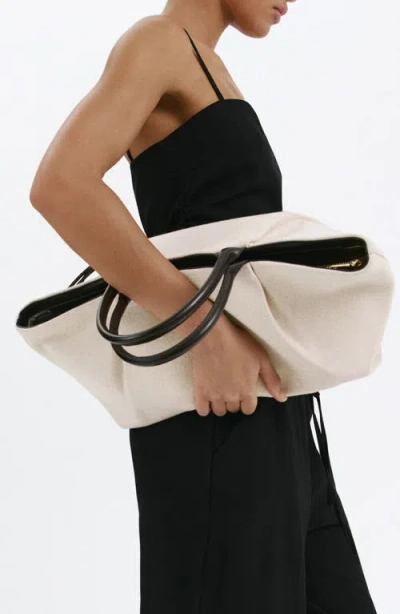Mango Ruched Square Neck Camisole In Black