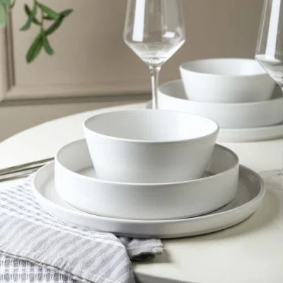 Stone Lain Elica 24-piece Dinnerware Set Stoneware In White