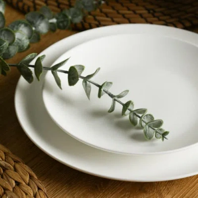 Stone Lain Taglio Bone China 24-piece Dinnerware Set In White