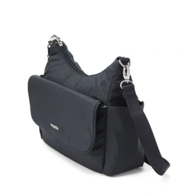 Baggallini Securtex Journey Anti-theft Hobo In Black