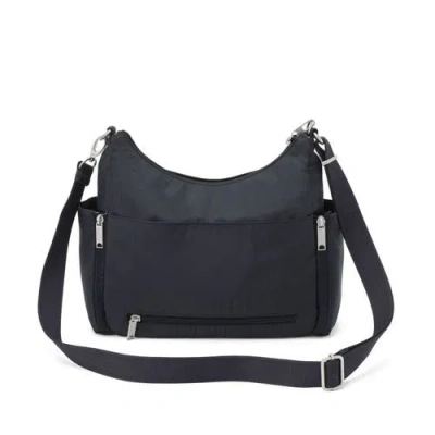 Baggallini Securtex Journey Anti-theft Hobo In Black
