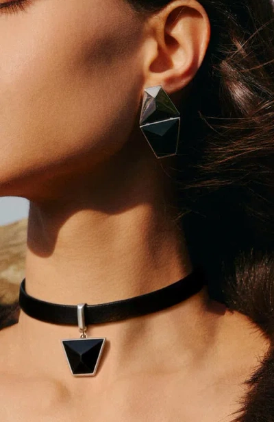 Retro Chic Echo Earrings In Silver