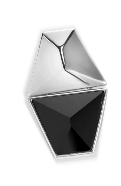 Retro Chic Echo Earrings In Silver