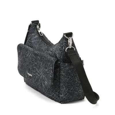 Baggallini Securtex Journey Anti-theft Hobo In Black