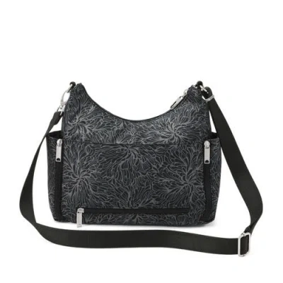 Baggallini Securtex Journey Anti-theft Hobo In Black