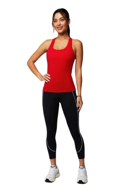 Fabletics Feather Tech+ Racerback Tank In Red