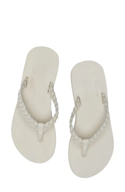 Hari Mari Alta Genuine Shearling Lined Slipppers In Neutral
