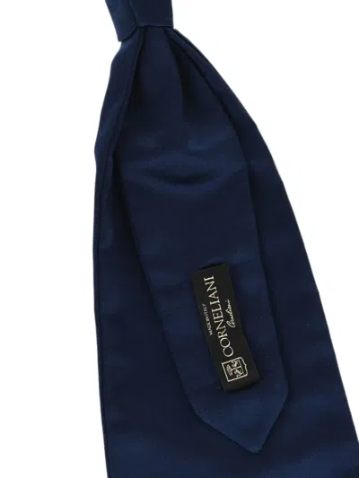 Corneliani Pointed-tip Tie In Blue