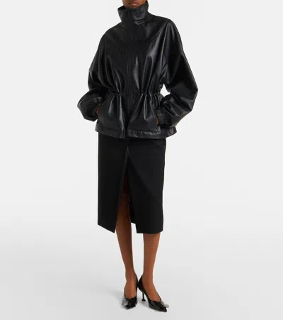 Givenchy Leather Jacket In Black