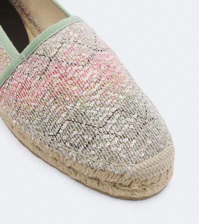 Missoni Zigzag Sequined Espadrilles In Multi