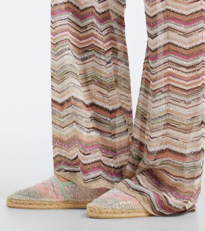 Missoni Zigzag Sequined Espadrilles In Multi