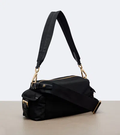Prada Explore Small Re-nylon And Leather Shoulder Bag In Black