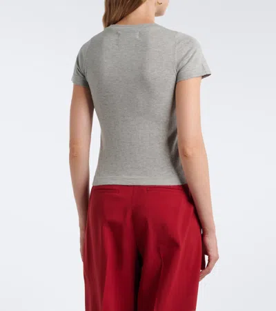 Extreme Cashmere Gray Basic T-shirt In Multi