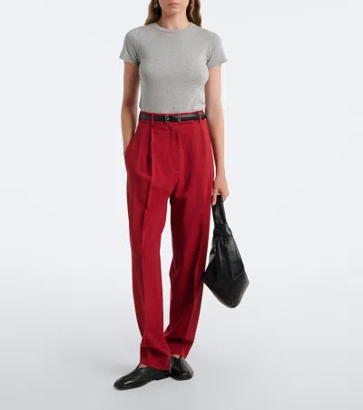 Extreme Cashmere Gray Basic T-shirt In Multi
