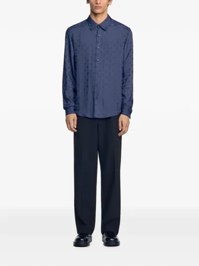Sandro 패턴 셔츠 In Blue