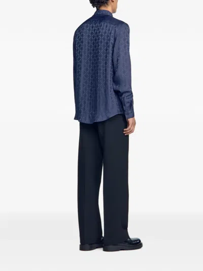 Sandro 패턴 셔츠 In Blue
