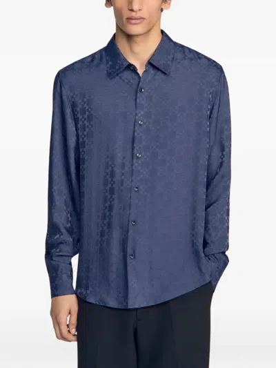 Sandro 패턴 셔츠 In Blue