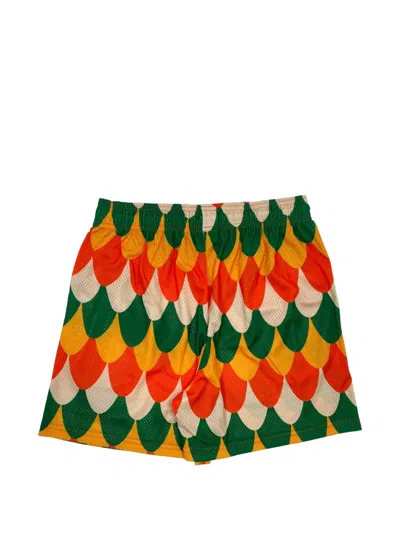 Eric Emanuel Ee Basic Scalloped Track Shorts In Multi