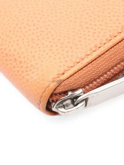 Pre-owned Chanel 2012-2013 Coco Mark Wallet In Orange