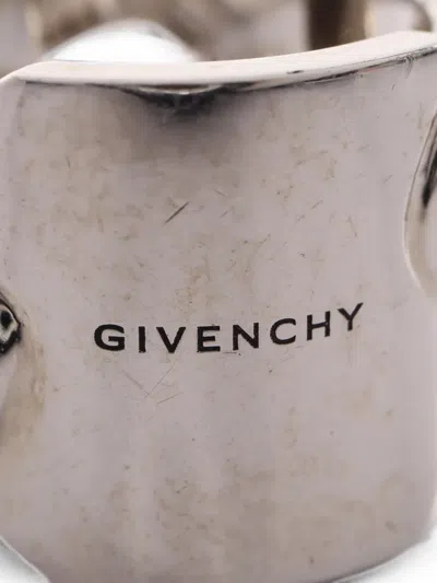 Pre-owned Givenchy 2010s Icon Ring In Silver