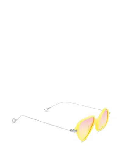 Eyepetizer 트위기 기하학 프레임 선글라스 In Yellow