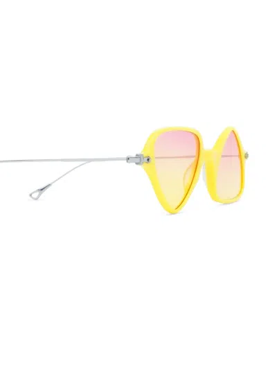 Eyepetizer 트위기 기하학 프레임 선글라스 In Yellow