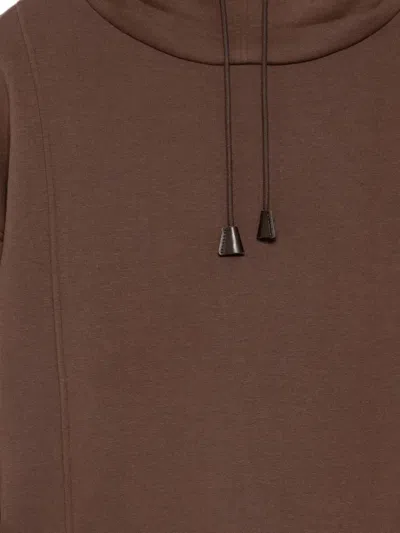 Hed Mayner Drawstring Sweatshirt In Brown