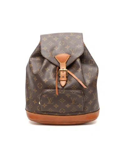 Louis Vuitton Monogram Montsouris Pm Backpack In Brown