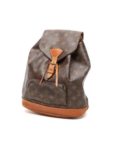 Louis Vuitton Monogram Montsouris Pm Backpack In Brown