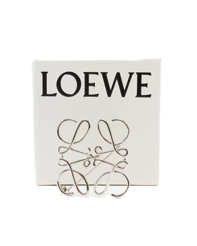 Loewe Anagram Brooch In Silver