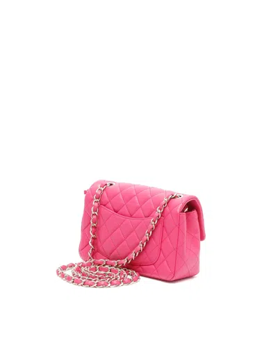 Chanel Classic Mini Rectangular Single Flap Bag In Pink