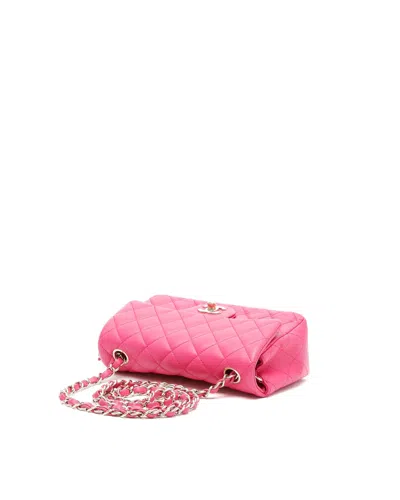 Chanel Classic Mini Rectangular Single Flap Bag In Pink