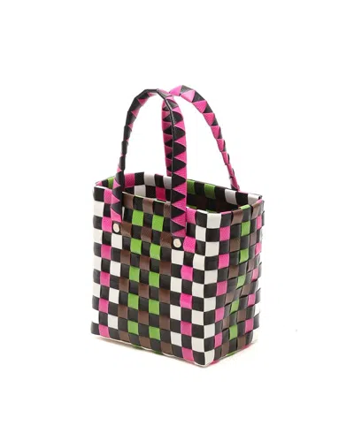 Marni Micro Basket Bag In Multi