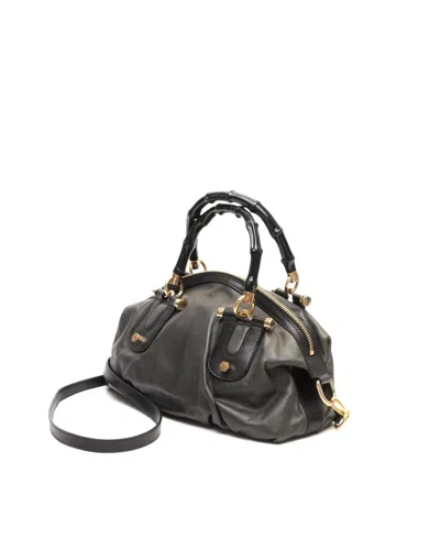 Gucci Pop Bamboo Bag In Brown