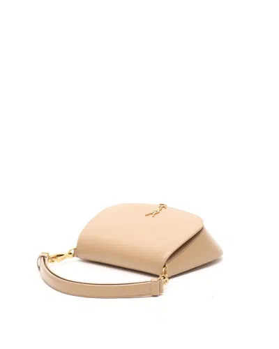 Saint Laurent Mini Voltaire Top Handle Bag In Brown