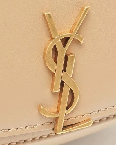 Saint Laurent Mini Voltaire Top Handle Bag In Brown