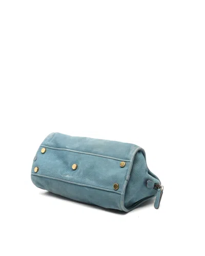 Gucci Twice Python Handbag In Blue