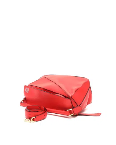 Loewe Medium Puzzle Bag In Red