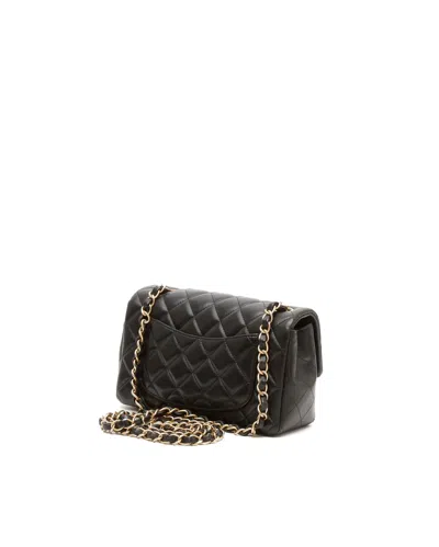 Chanel Classic Mini Rectangular Single Flap Bag In Black