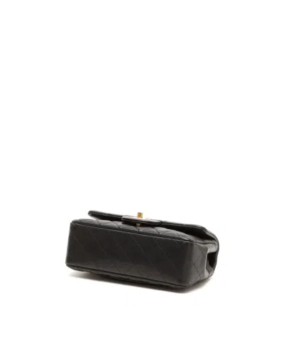 Chanel Classic Mini Rectangular Single Flap Bag In Black