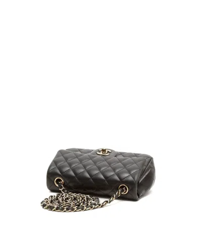 Chanel Classic Mini Rectangular Single Flap Bag In Black