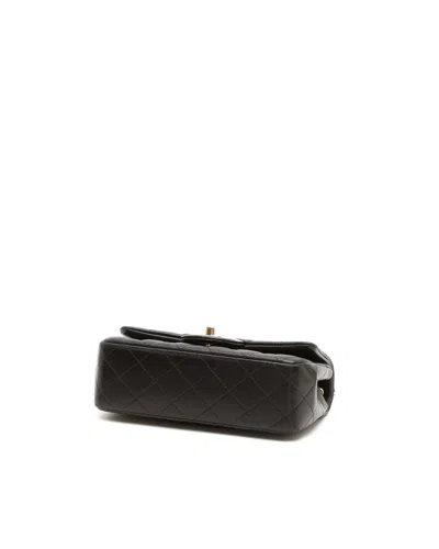 Chanel Classic Mini Rectangular Single Flap Bag In Black