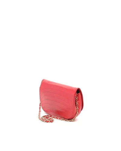 Chanel Half Moon Bag In Red