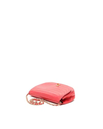 Chanel Half Moon Bag In Red