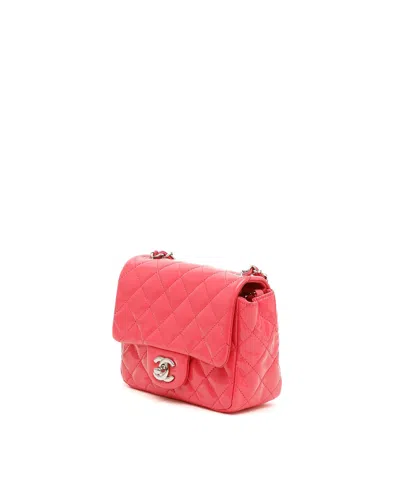 Chanel Classic Mini Rectangular Single Flap Bag In Pink